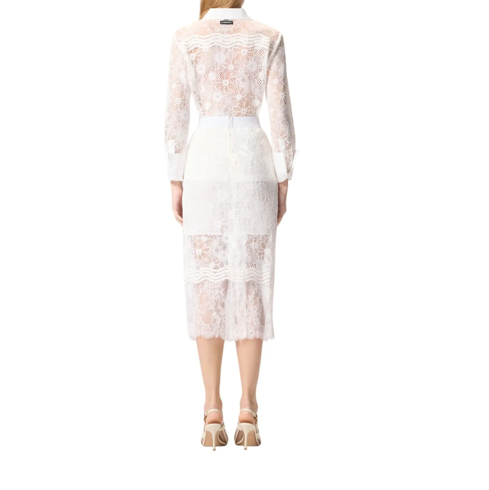 Camicia donna in tulle e pizzo