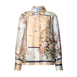 Camicia donna in twill stampato