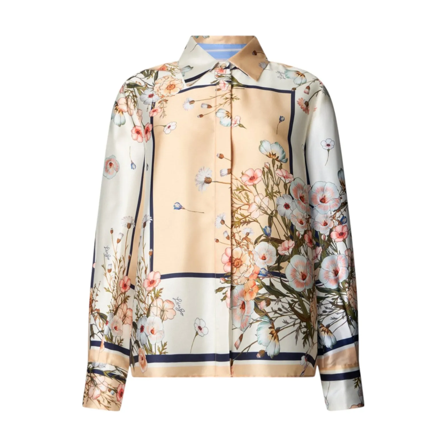 Camicia donna in twill stampato