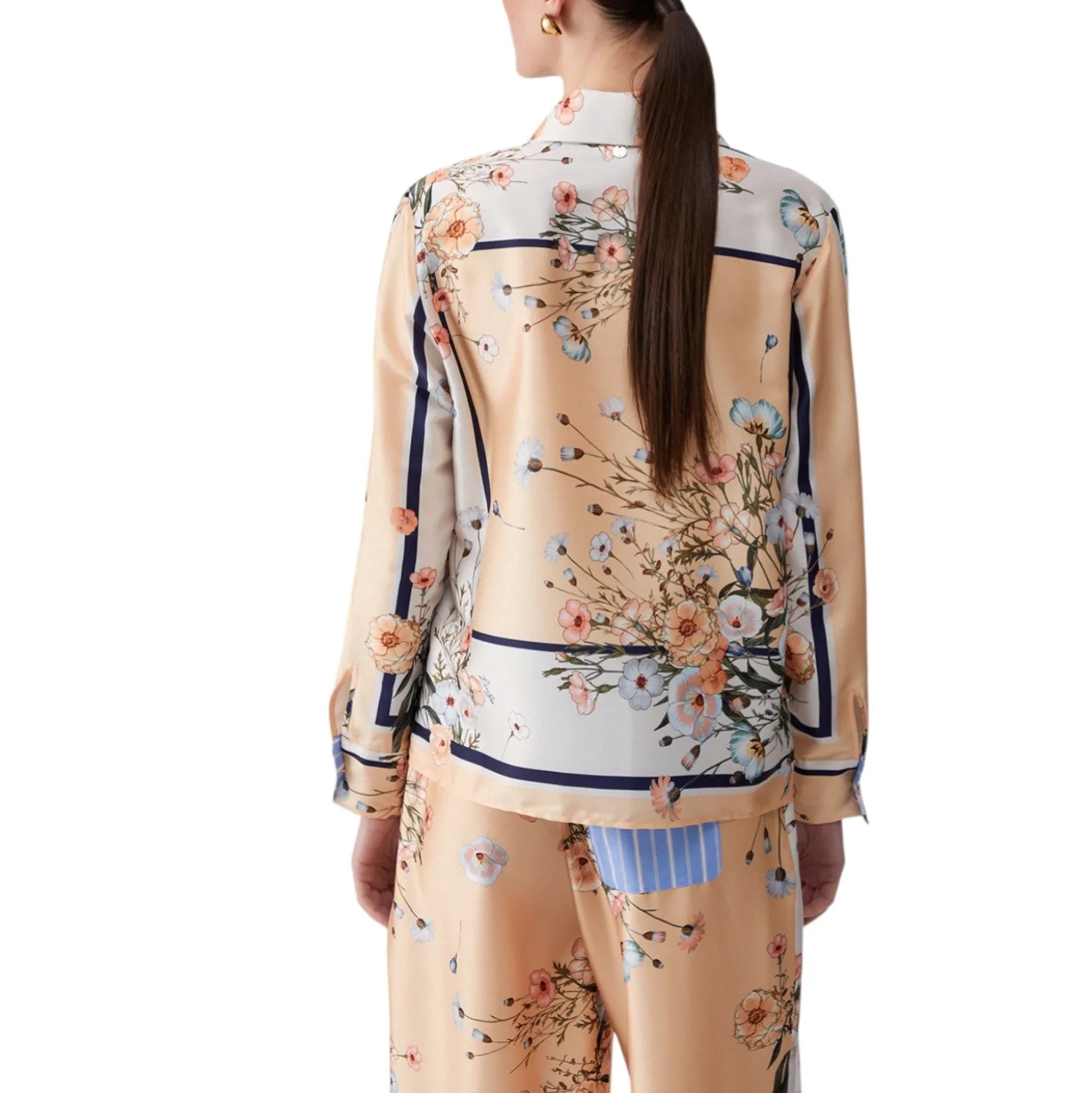 Camicia donna in twill stampato