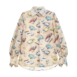 Camicia donna stampa macchinine