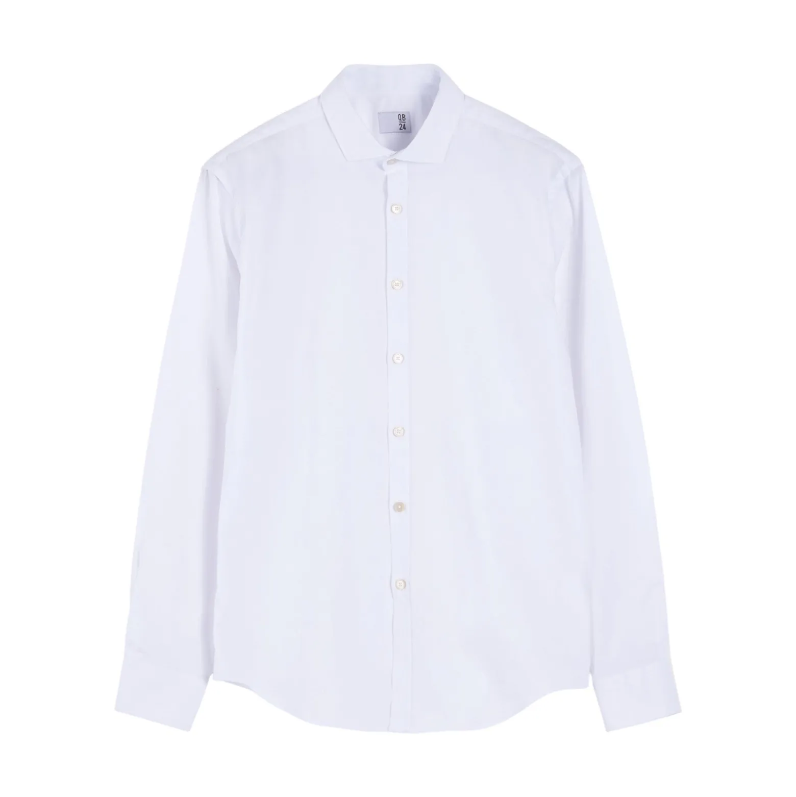 Camicia uomo in popeline con collo alla francese