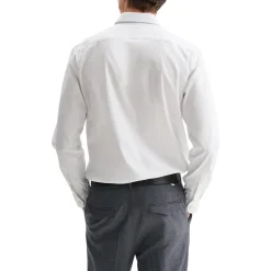 Camicia uomo in popeline con collo alla francese