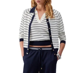 Cardigan donna a righe