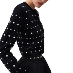 Cardigan donna con borchie