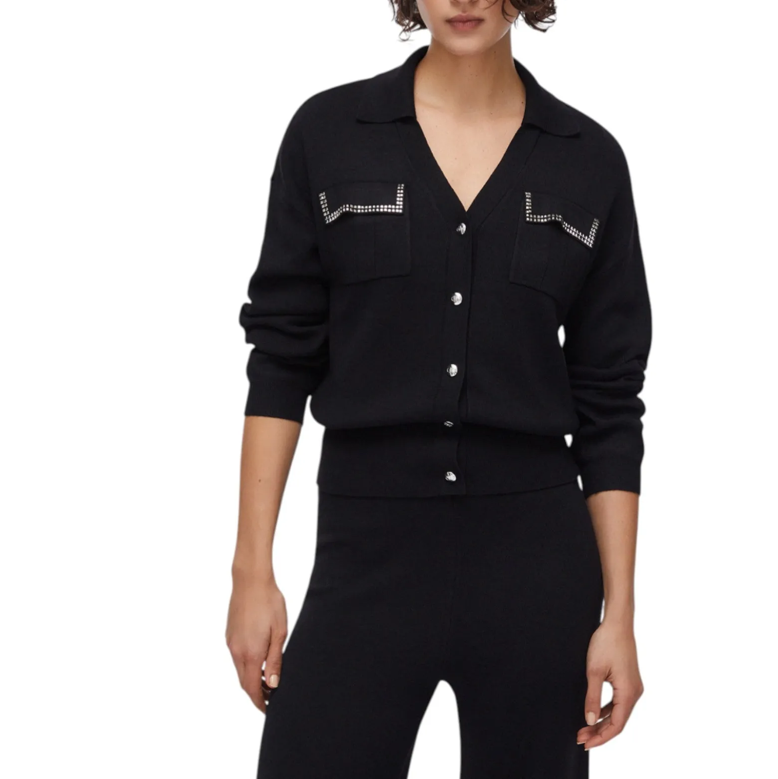 Cardigan donna con tasche