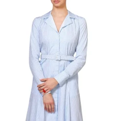 Chemisier donna in cotone a righe