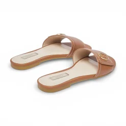 Ciabatte donna flat in pelle