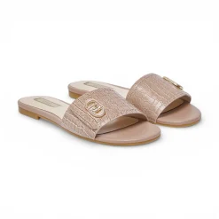 Ciabatte donna flat stampa cocco