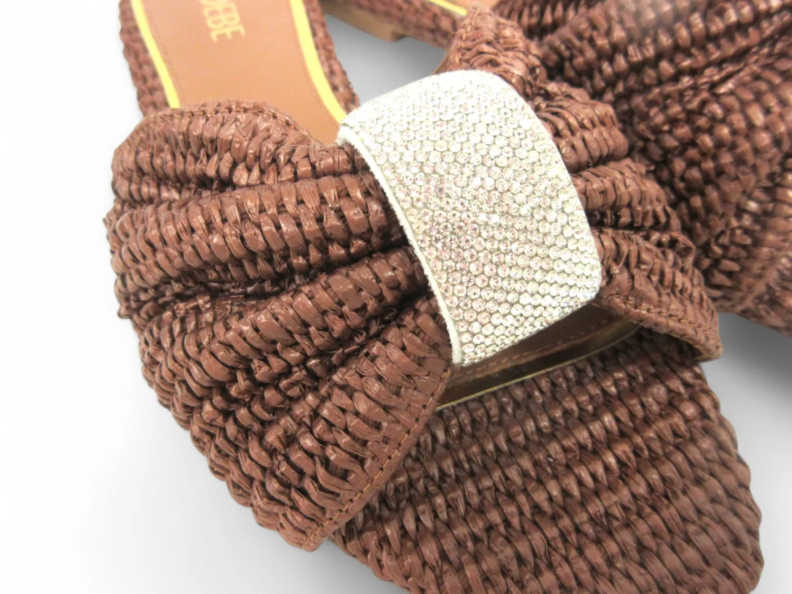 Ciabatte donna in rafia intrecciata