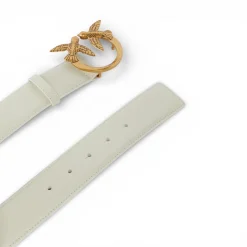 Cintura donna alta Love Birds in pelle 4cm