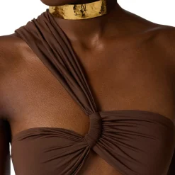 Costume donna due pezzi con dettaglio gioiello