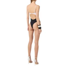 Costume donna in lycra con logo