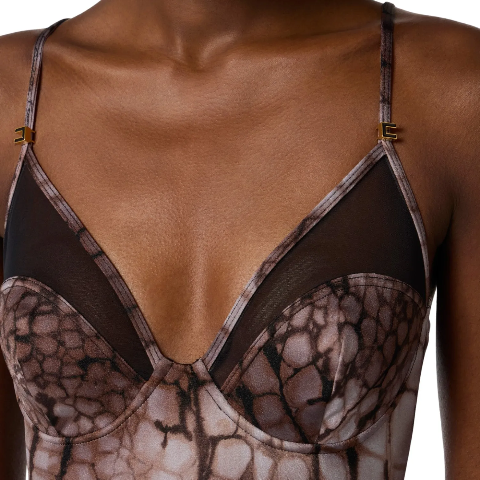 Costume donna intero con stampa alligatore