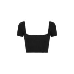 Crop donna top tooled