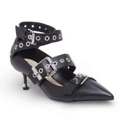 Décolleté donna In pelle con fibbie