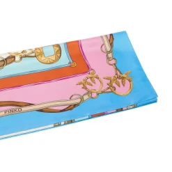 Foulard donna con stampa multicolor