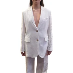 Giacca donna con ricami San Gallo