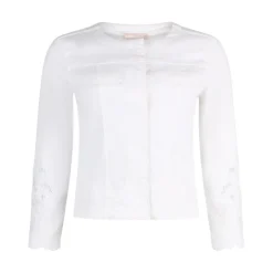 Giacca donna con ricamo sangallo