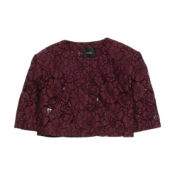 Giacca donna cropped in pizzo
