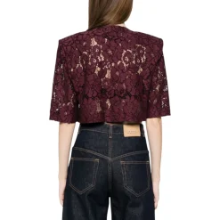 Giacca donna cropped in pizzo