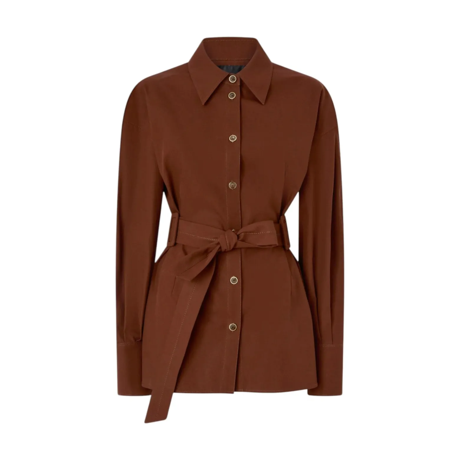 Giacca donna in cotone con cintura