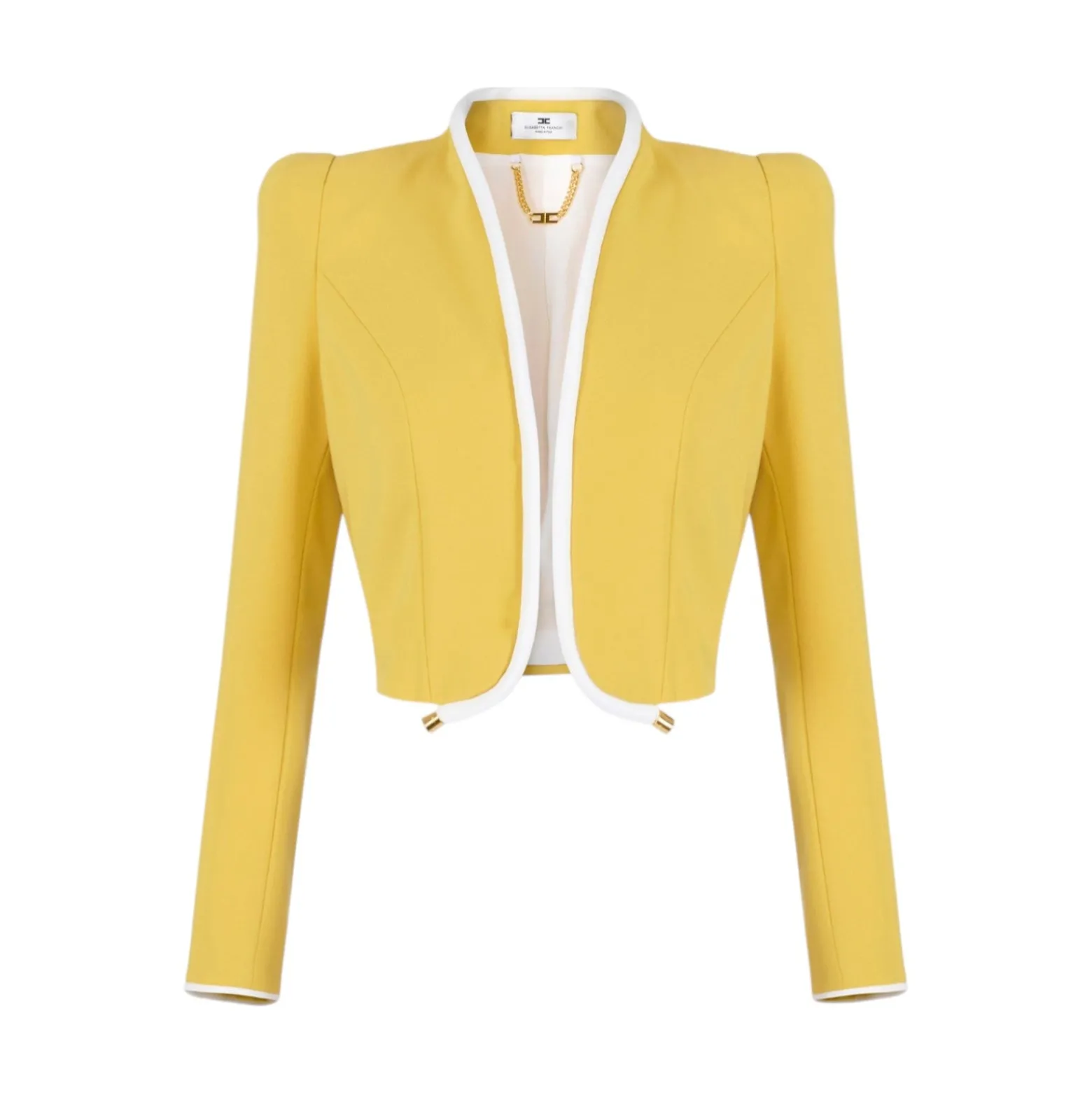 Giacca donna in crêpe leggero con piping 3D