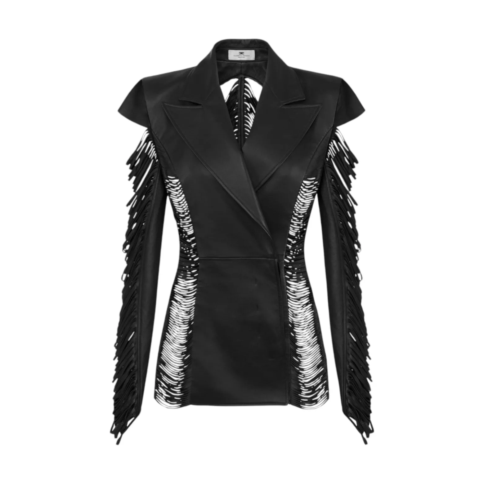 Giacca donna in nappa con frange