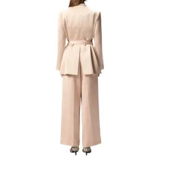 Giacca donna in satin con cintura