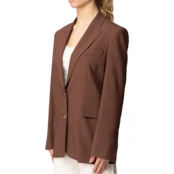 Giacca donna monopetto effetto rustico