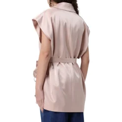 Giacca donna smanicata in satin