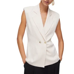 Gilet donna con spalline imbottite