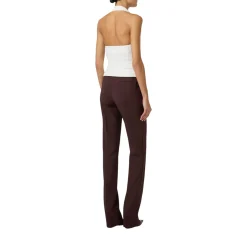 Gilet donna in gabardina con cintura