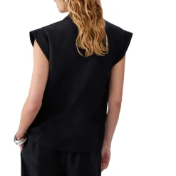 Gilet donna in misto lino