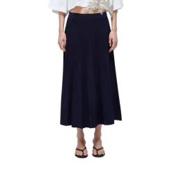 Gonna donna in maglia di viscosa pointelle