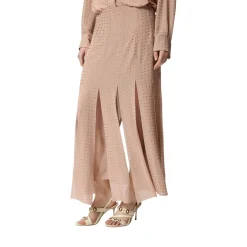 Gonna donna midi con frange e strass