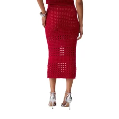 Gonna donna midi in crochet