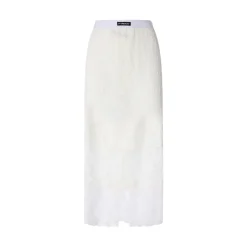 Gonna donna midi in pizzo con spacchetti