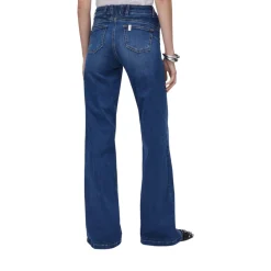 Jeans donna flare a vita alta