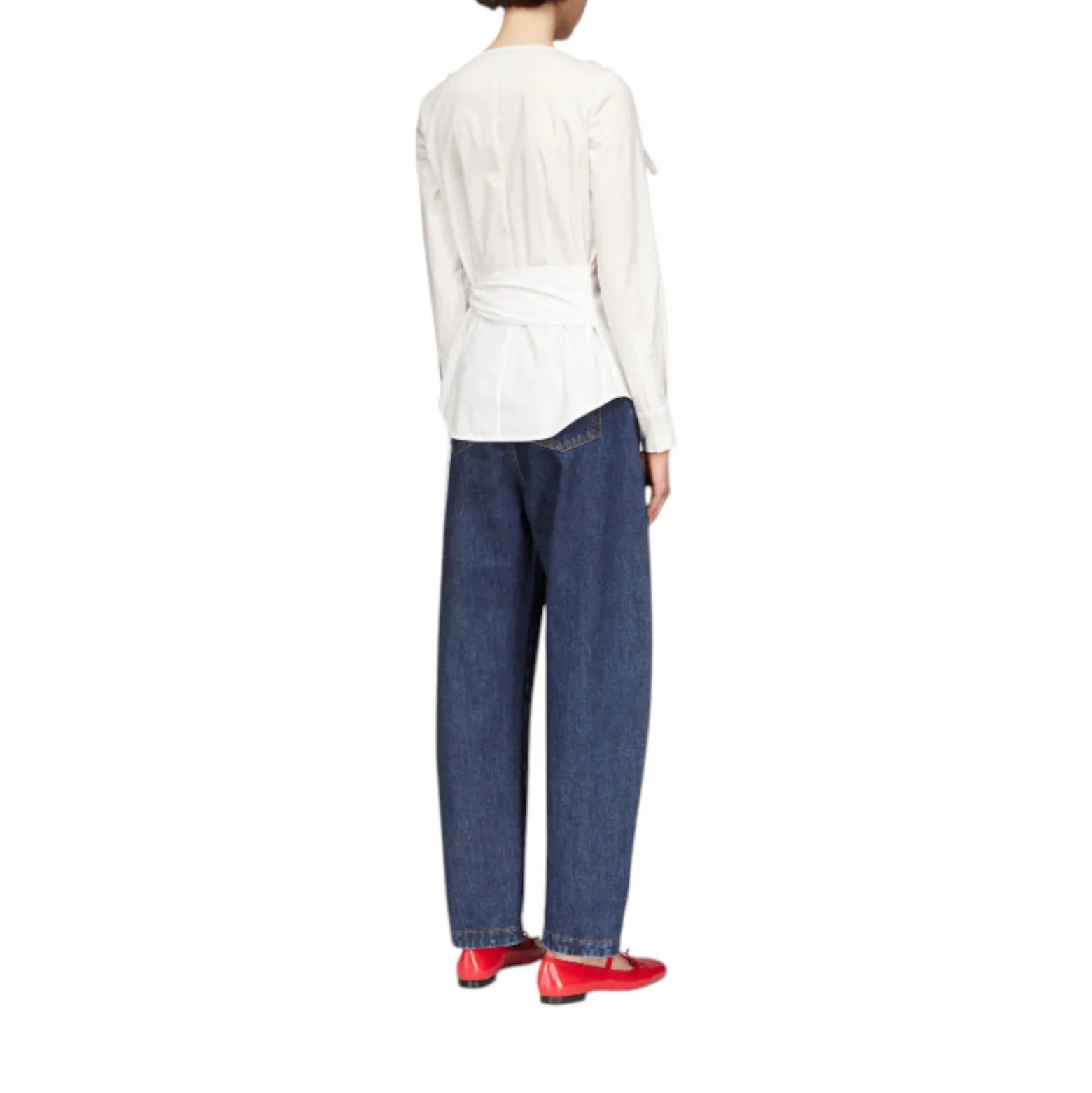 Jeans donna gamba larga