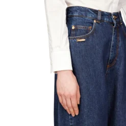 Jeans donna gamba larga