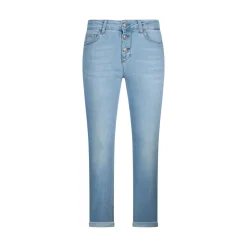 Jeans donna skinny con risvolto