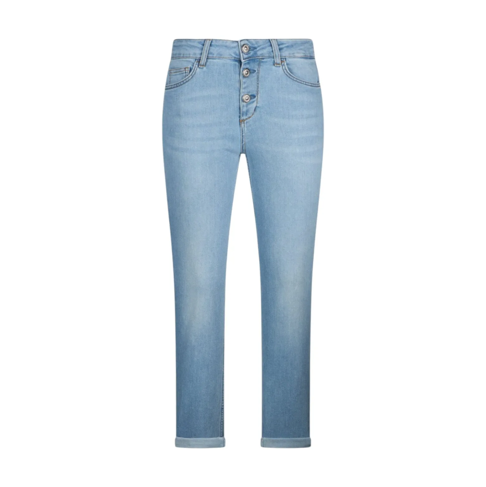 Jeans donna skinny con risvolto