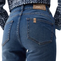 Jeans donna skinny con risvolto