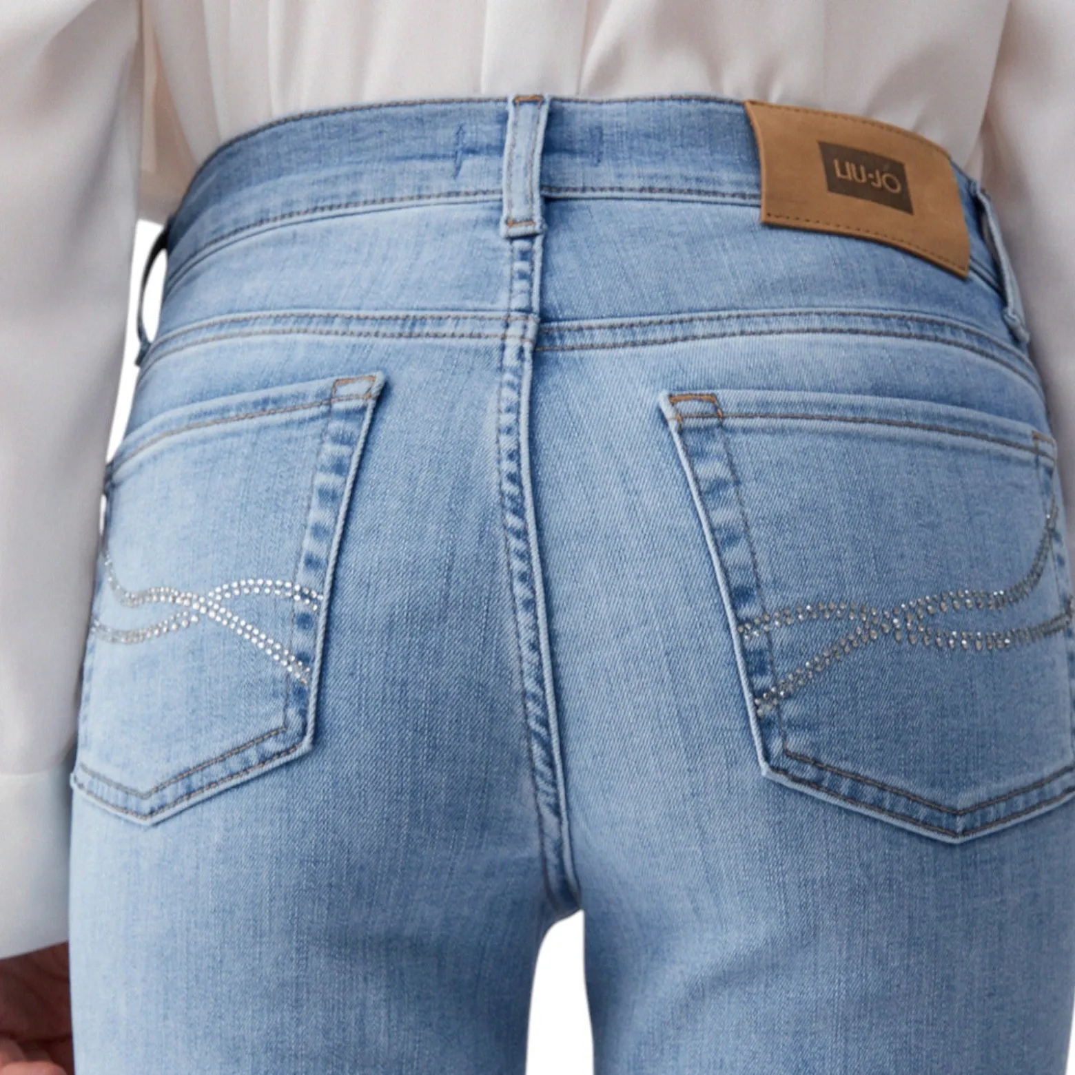 Jeans donna straight cropped