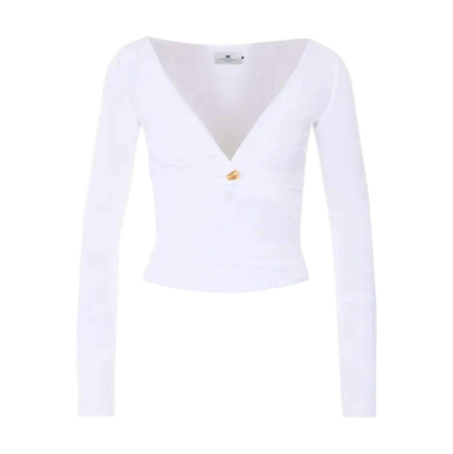 Maglia donna in jersey con dettaglio gioiello