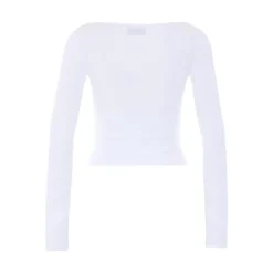 Maglia donna in jersey con dettaglio gioiello