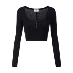 Maglia donna in jersey leggero con bottoni
