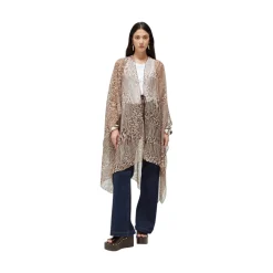 Maxi poncho donna plissé