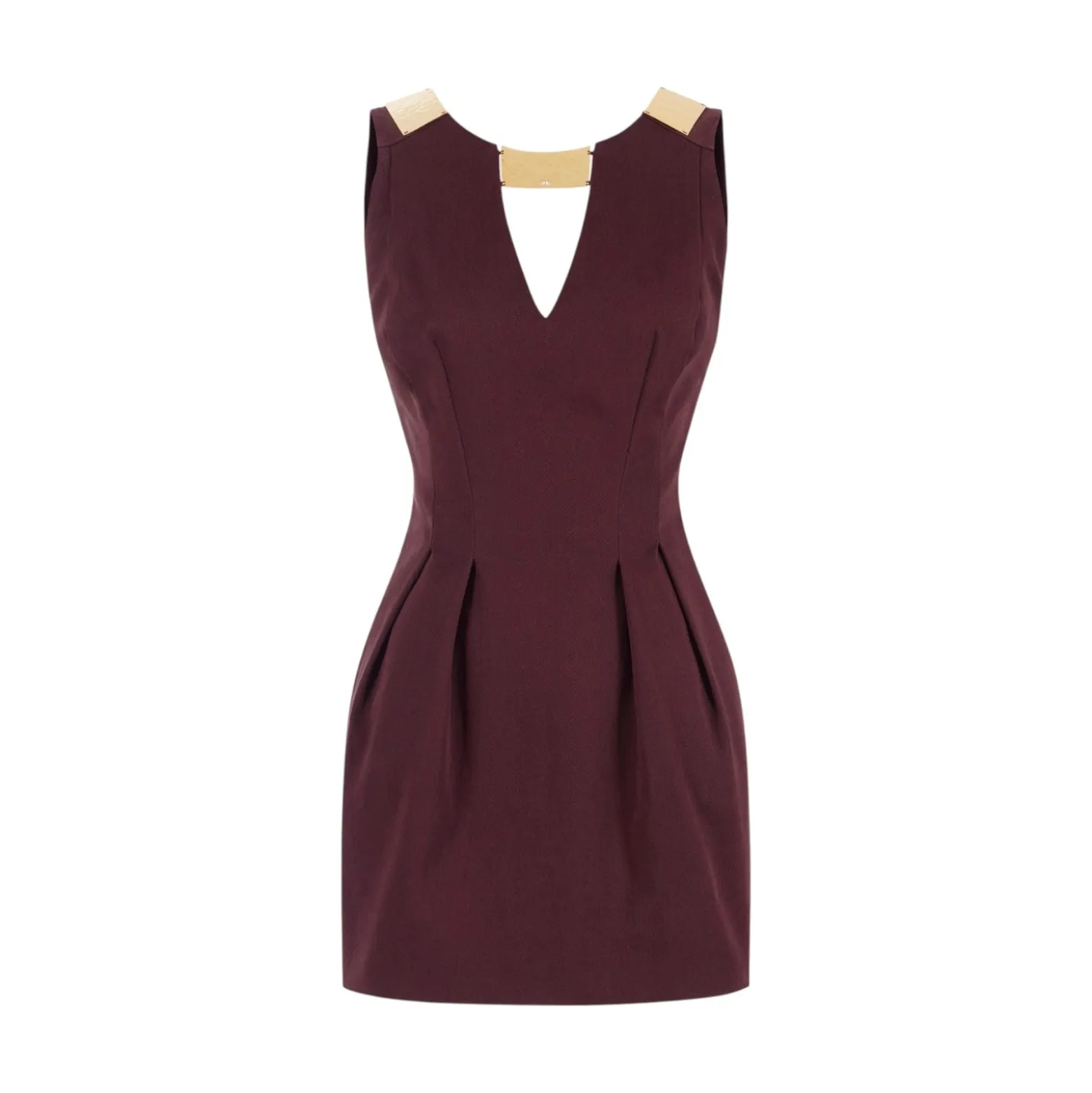 Mini donna abito in gabardina con dettaglio gioiello